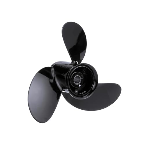 Image of Quicksilver Black Diamond 3-Blade Aluminum Propeller for Mercury and MerCruiser Engines