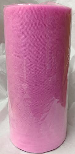 Tulle, Organze und Stoffspule, 25 cm hoch, für 100 Meter (Rosa)