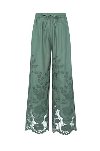 Women's Swimwear Beachside Flora Broderie Pant Swimsuit Cover Up