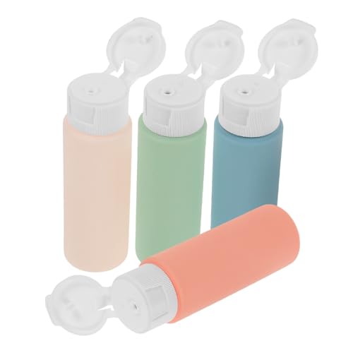 CHICAMPERA 4個 旅行用コンパクト詰め替えボトル 軽量携帯シャンプーボトル 漏れ防止スクイーズ式ローション容器 化粧品対応小型携帯用