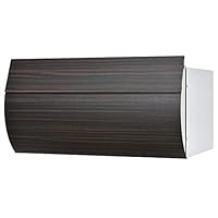 LEON/レオン 郵便ポスト  後ろ出し  木目調エボニーウッド 埋め込み型 Amazon.co.jp: LEON (レオン) MB-0510 郵便ポスト 埋め込み型