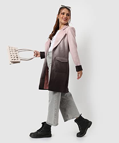 Image of PINACOLADA Women's Regular Fit Long Coat For Winter Wear | Collar Neck | Full Sleeve | Buttoned | Casual Jacket For Woman & Girl | Western Stylish Jacket For Women