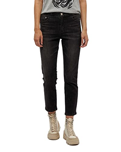 Desires Damen Lucky New Jeans, Schwarz Gewaschen, 32W