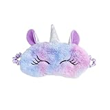 Aspecto hermoso: la máscara de noche de unicornio es linda y moderna, que es muy popular entre los niños. Puede ayudar a que los niños se duerman más rápido. Es un regalo maravilloso para los niños.