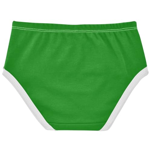 Joisal Green Little Girl Panties Girls Underwear Toddler Cotton Bright Briefs Kids Undies 2t2