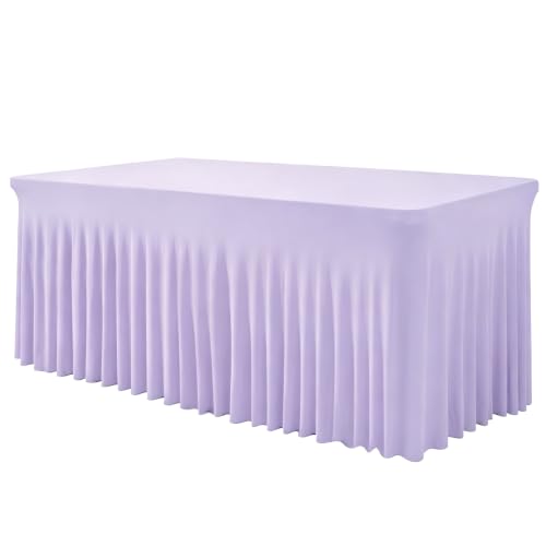 BDDC One-Piece Spandex Table Cloth Skirt for 4FT Rectangle Tables