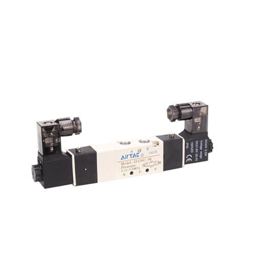 Válvula solenoide 4V130C-06 AC110V de tres posiciones y cinco vías 2