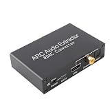 Sxhlseller Ekstraktor ARC, Konwerter DAC 192 KHz, Optyczny Port Słuchawek SPDIF 3,5 Mm, Cyfrowy Analogowy Adapter Dźwięku do Telewizora Kina Domowego, Obsługa Kanału 5.1 i Regulacja Głośności