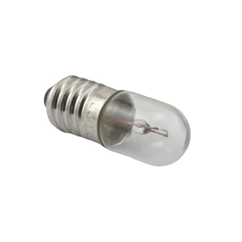 SQXBK 20PCS 2.4V 0.5A E10 Mini Screw Base Light Bulbs Incandescent Miniature Screw Light Bulbs Replacement E10 Flashlight Small Electric Bead Light Mini Bulb for Physical Experiment Screw Base