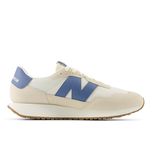 New Balance Men's 237 V1 Sneaker, Sea Salt/Shoreline Blue, 14 M