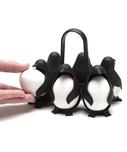 Peleg Design(ペレグデザイン)/エッグユニンズエッグホルダー ペンギン型 ゆで卵 調理器具 キッチン 卵料理 台所 キッチンツール エッグ ブラック