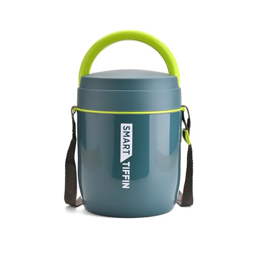 Image of Asian Plastowares - Tiffin Carrier 3 Insulated Lunch Box | Leak-Proof, Airtight | Lunch Box for Kids & Adults | Durable & Spill-Free School, Office, and College Tiffin | Blue