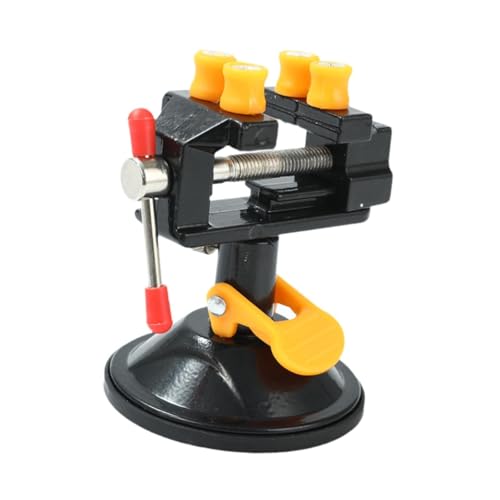 Mini tornillo de banco de mesa, rotación ajustable, universal, clip en la mesa, tornillo de banco con ventosa para reparación de bricolaje