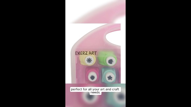 EXERZ Paper Punch 14pcs in a Box Children Art & Craft Paper Shaper, Scrapbook, Cards, Hobby, DIY, Photo Album