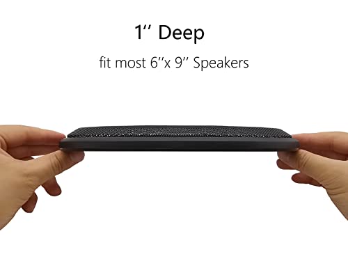6" X 9" Speaker Grill Covers, Car Speaker Subwoofer Guard Protector, Abs Plastic Frame With Metal Mesh, Black - 2Pcs #TOP3
