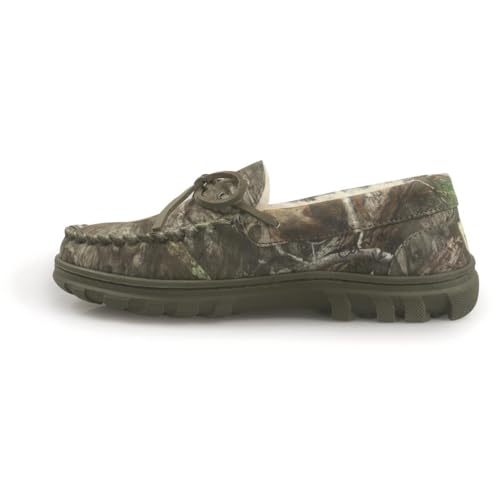 Image of Bonezzz Flex Slippers - Comfy Feet Warmers for Men | Durable and Sustainable Feet Warmers with Memory Foam with Mossy Oak Camo and Faux Shearling Lining - Indoor and Outdoor Use