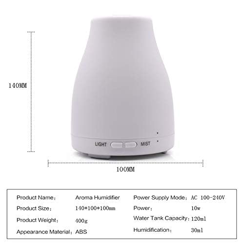 Difusor aromático eléctrico Buyter 100ml con luz LED miniatura 6