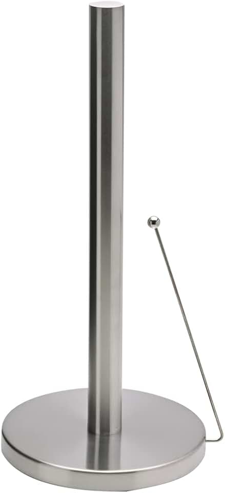 Mimo Style Suporte Para Papel Toalha 33cm de Altura, Produzido Inteiramente em Aço Inoxidável, Design Moderno Que Combina Com Diversos Estilos de Cozinha, Utensílio Ideal Para Organizar Bancadas