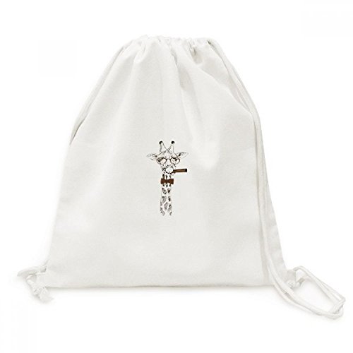 Toile drawstring backpack cerf coloré sac à dos cordon idéal pour voyage shopping et loisirs