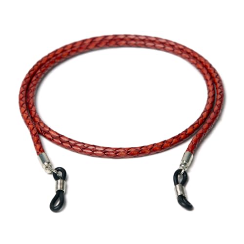 Image of GENIQUE Genuine Leather Glasses Strap, Eyeglass Chain,Eye Glasses holders around Neck, Sunglass Strap for Men