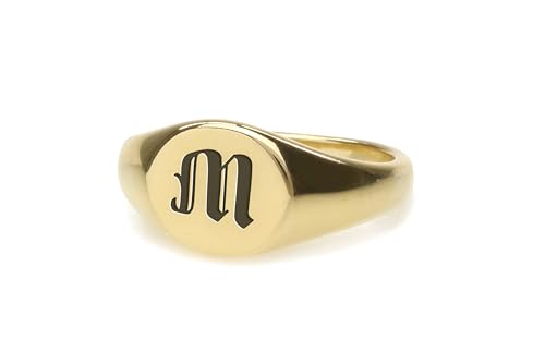 Bague unisexe personnalisée nom initiale design à offrir pour un anniversaire