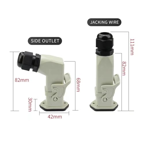 Conector HDC-HA resistente de 220V y hasta 8 núcleos para industria 3