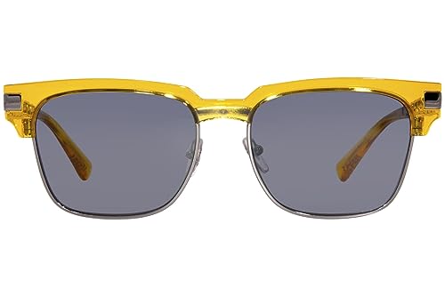 Versace VE4447 541280 Sunglasses Transparent Yellow/Dark Blue Square Shape 55mm2