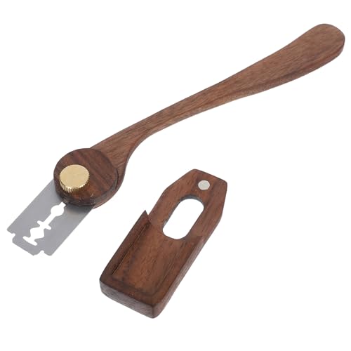 OSALADI Couteau à Européen Scarificateur en Acier Inoxydable avec Manche en Bois de Hêtre Outil de Pâtissier pour Inciser Pâte au Levain Accessoire la Cuisine Boulangerie Lame