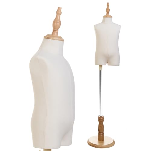 KTMANEQ Kid Dress Form Mannequin with Wood Stand