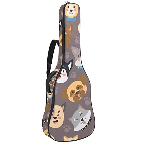 Sac à dos guitare étanche imprimé nature pour musiciens nomades