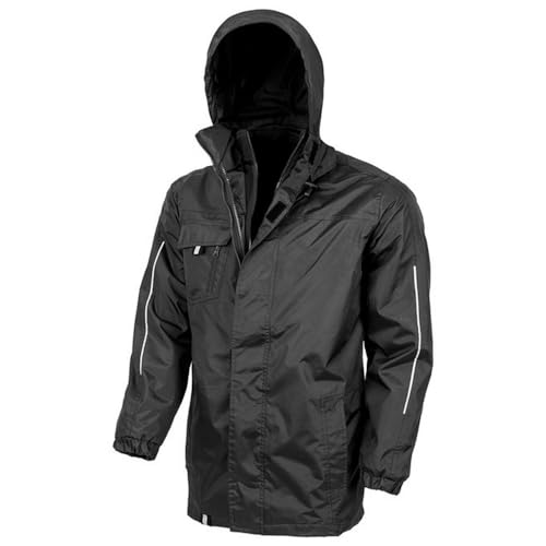 Result Men's Core 3 in 1 Transit Jacket, Black (Black), Medium (Size:M)