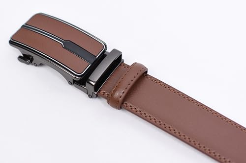 Image of WildHorn Men's Genuine Leather Belt for Men| Premium Auto-Lock Buckle | Adjustable up to 48 inch | Formal & Casual Wear | Micro-Adjust Fit | Stylish Gift Box Included