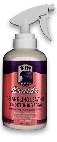 Nappy Styles Braids Detangling Leave-In Conditioning Spray (Pack of 2)