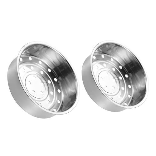 VERDANVERSE 2個ステンレス製 電気炊飯器用蒸し器バスケット 丸型フードスチーマー 食材の栄養を保持し均一蒸気 鍋対応多用途調理用蒸しトレイ