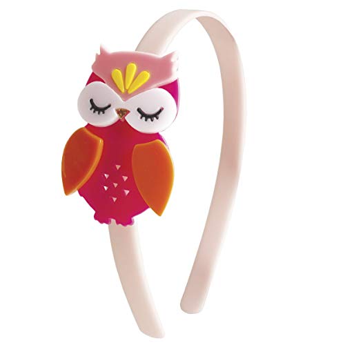 Tiara infantil para cabelo coruja acrílico