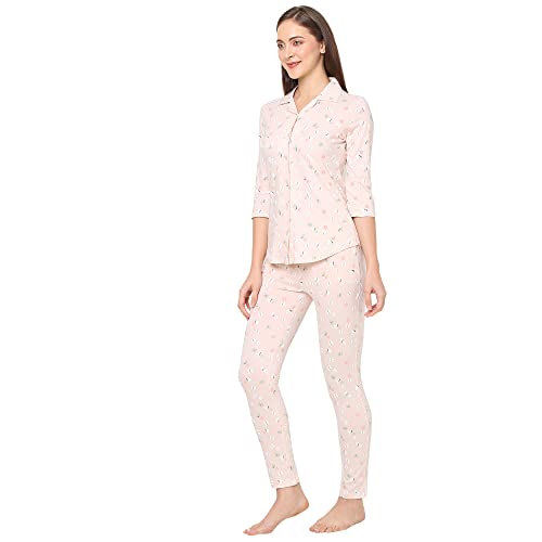 Image of Sweet Dreams Women's Cotton Printed Night Suit Set