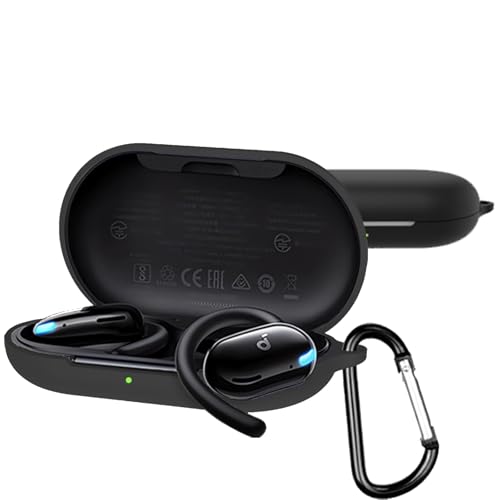 INIAYOH For Anker Soundcore V20i �ی�P�[�X Anker Soundcore V20i �P�[�X �J���r�i�t�� �ϏՌ� �����^ �h���h�o �[�d�\ �����h�~�i�u���b�N�j