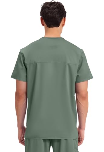 Image of Cherokee WW Revolution V-Neck Scrub Top for Men with 3 Pockets