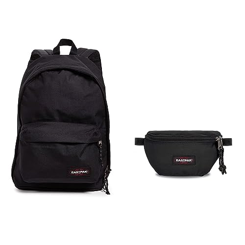 EASTPAK OUT OF OFFICE Rucksack, 44 cm, 27 L, Schwarz (Black) & Springer Gürteltasche, 23 cm, 2 L, Schwarz (Black)