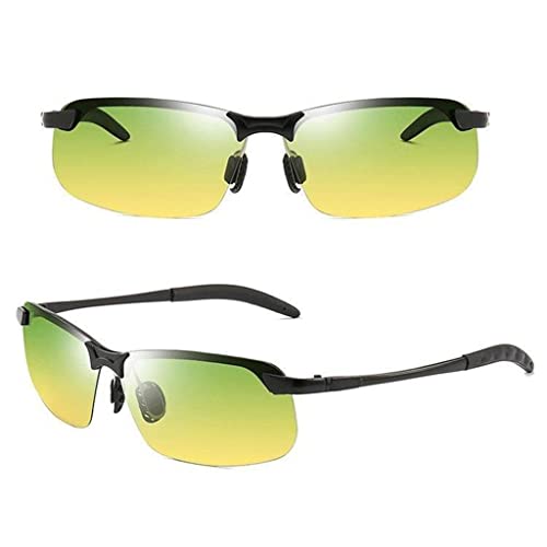 Polarized Photochromic Sunglasses for Men Women, TAC Lens UV Protection Driving Sports Glasses, Lightweight Metal Frame2