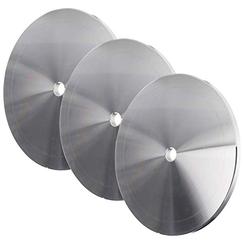 EMILYPRO Aluminum Disc Master Base Lap Plate 6 x 1/2 Arbor x 3pcs Grinding Pads for Flat Abrasive Wheels/Backer-Disc/Slant Cabber Polishing Machine