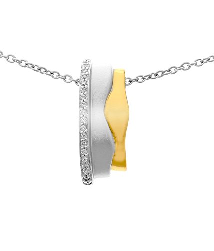 Collar para Mujer de Plata anti alergias gargantilla duradera con circonia