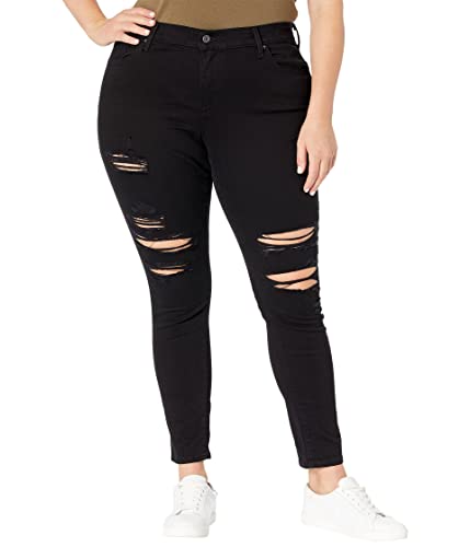 Image of Levi's Women's 711 Skinny Jeans, So Extra - Black (Waterless), 37 Regular