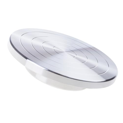 Bwuikim 6/8/10/12in Double-Sided Pottery Turntable Wheel - Revolving Sculpting & Cake Decorating Tool