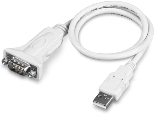 Image of TRENDnet USB to Serial 9-Pin Converter Cable, TU-S9, USB to RS232 Serial Adapter, Supports Windows & Mac, 64cm (25 in.) Cable Length, NDAA Compliant, Plug & Play, White (Pack of 60)