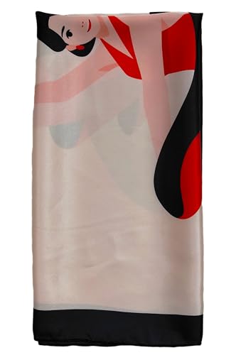 Image of Satin Silk Small Square Scarf for Women, Printed Soft and Comfy Neck Head Tie Scarf Bandana