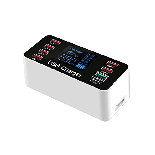DOYING Carregador USB rápido com QC3.0 Porto 40 W Estação De Carr...