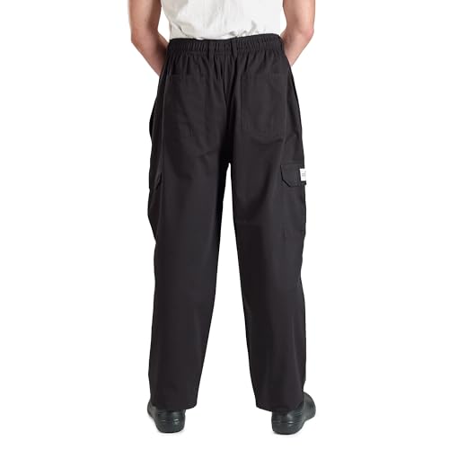 Mercer Culinary M61090BKS Genesis Men's Chef Cargo Pant, Small, Black2