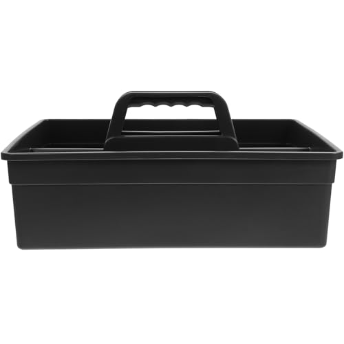 Cesta de herramientas portátil de PP con asa y doble bandeja 2