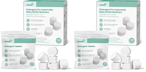 Tablettes de Nettoyage Grownsy pour Biberons - Compatible Momcozy et Baby Brezza, Lot de 260 Pcs